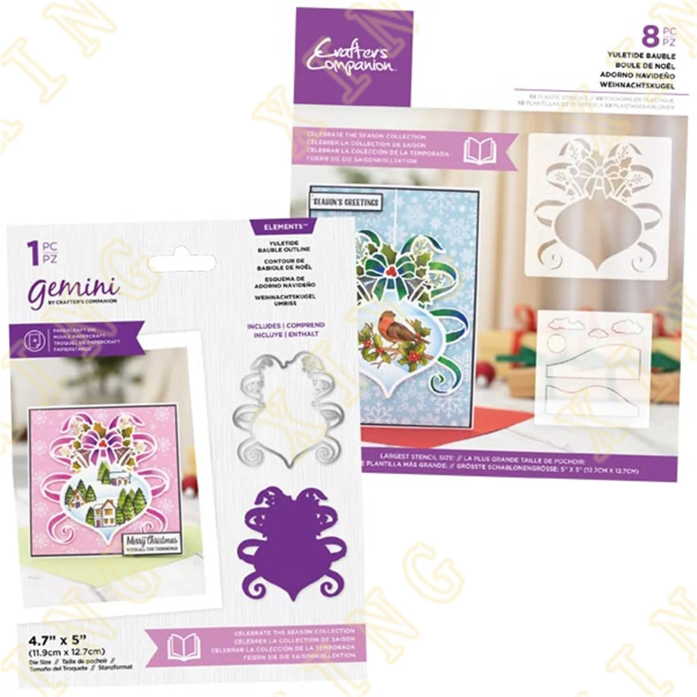 Metal Cutting Dies Stencil Scrapbook Diary Decoration Embossing Template Diy Greeting Card Handmade 2022 New Yuletide Bauble
Metal Cutting Dies Stencil Scrapbook Diary Decoration Embossing Template Diy Greeting Card Handmade 2022 New Yuletide Bauble