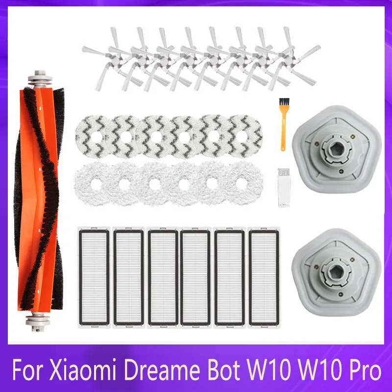 31Pcs Dreame Bot W10 Robot Vacuum Cleaner Washable HEPA Filter Mop Cloth Main Side Brush For Xiaomi W10 Pro Replacement Parts
31Pcs Dreame Bot W10 Robot Vacuum Cleaner Washable HEPA Filter Mop Cloth Main Side Brush For Xiaomi W10 Pro Replacement Parts