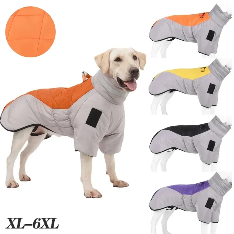 Dog Winter Warm Thicken Down Jacket Waterproof Large Dogs Clothes Reflective Pet Coat Labrador Costume Retriever Vest Jumpsuit
Dog Winter Warm Thicken Down Jacket Waterproof Large Dogs Clothes Reflective Pet Coat Labrador Costume Retriever Vest Jumpsuit
