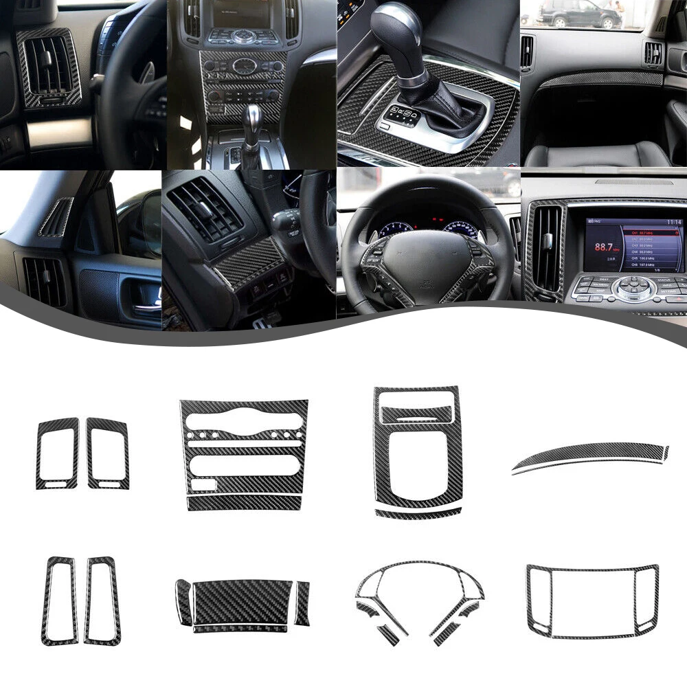 22Pcs Carbon Fiber Interior Decorative Kits Cover Trim Fits For Infiniti G37 2010-2013 Automobiles Interior Accessories
22Pcs Carbon Fiber Interior Decorative Kits Cover Trim Fits For Infiniti G37 2010-2013 Automobiles Interior Accessories