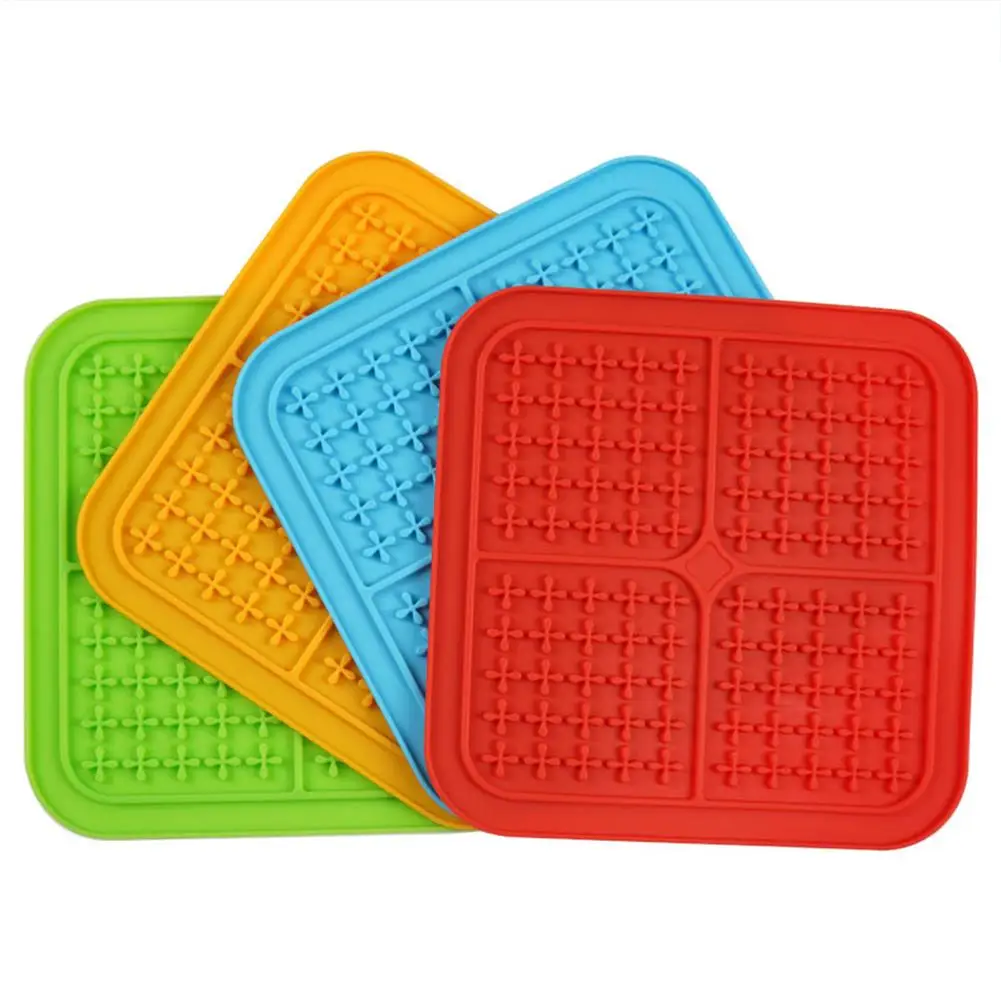 Silicone Dog Lick Mat for Dogs Pet Slow Food Plate Dog Bathing Distraction Silicone Dog Sucker Food Training pet Feeder Supplies
Silicone Dog Lick Mat for Dogs Pet Slow Food Plate Dog Bathing Distraction Silicone Dog Sucker Food Training pet Feeder Supplies