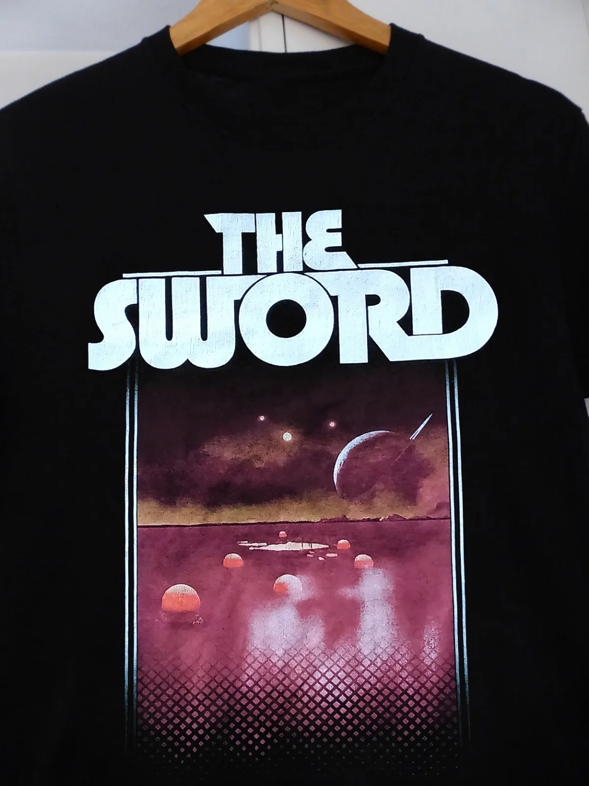 Мужская Черная хлопковая Футболка с изображением группы The Sword размеры от S до 5XL