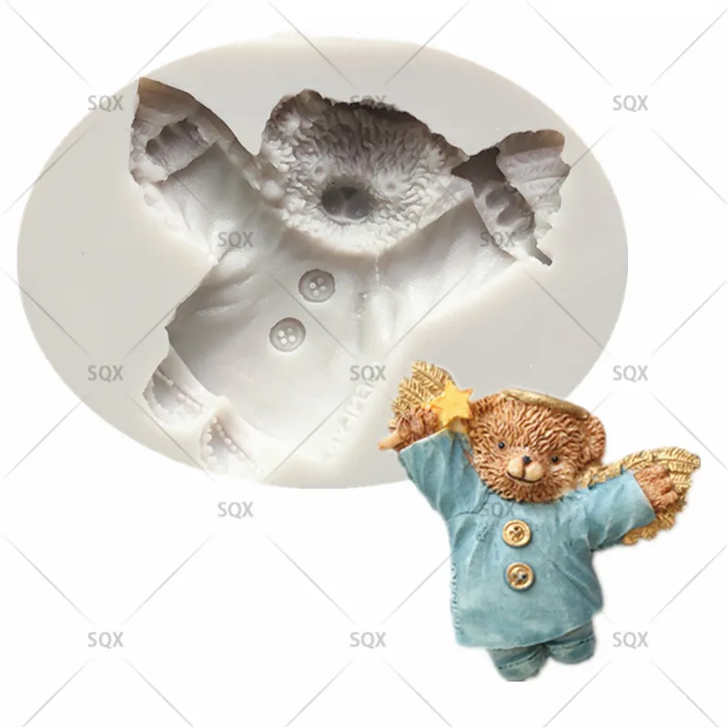 Little Bear Angel Silicone Mold DIY Baking Silicone Cake Mold Epoxy Resin Mold 18132
Little Bear Angel Silicone Mold DIY Baking Silicone Cake Mold Epoxy Resin Mold 18132