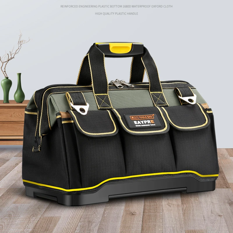 

2023 Electrician Tool Bag Organizers Portable Multi Pocket Waterproof Tool Kit Function Tool Bag 1680D Oxford Cloth Bag Pouch