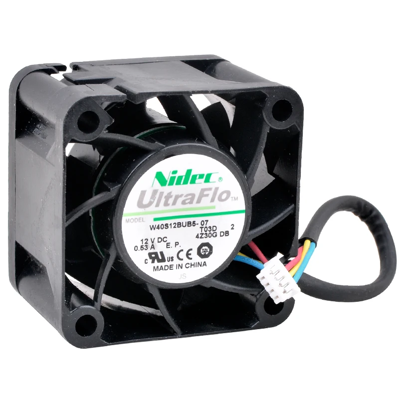 W40S12BUB5-07 4cm 40mm fan 40x40x28mm DC12V 0.53A 4pin Cooling fan for IPC server power supply
W40S12BUB5-07 4cm 40mm fan 40x40x28mm DC12V 0.53A 4pin Cooling fan for IPC server power supply