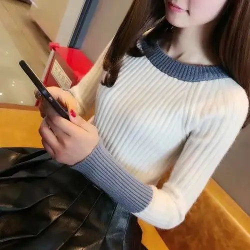 Sweater For Women In Autumn And Winter Shirt For Women's New Fashion Slim Fitting Tight Knit Top Long Sleeve Bottoming Sweater
Sweater For Women In Autumn And Winter Shirt For Women's New Fashion Slim Fitting Tight Knit Top Long Sleeve Bottoming Sweater