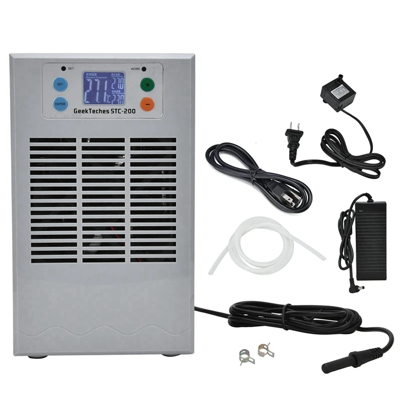 

Electronic Water Chiller Aquarium Digital Fish Tank Cooling Heating Machine 35L 100W Cold And Warm Water Machine US Plug