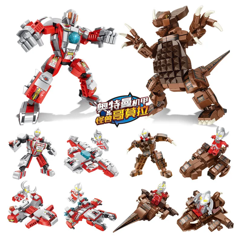 8 in 2 Ultraman Fight with Gomora Building Bricks Toys Children Education DIY Toy Boys Holiday Gift
8 in 2 Ultraman Fight with Gomora Building Bricks Toys Children Education DIY Toy Boys Holiday Gift