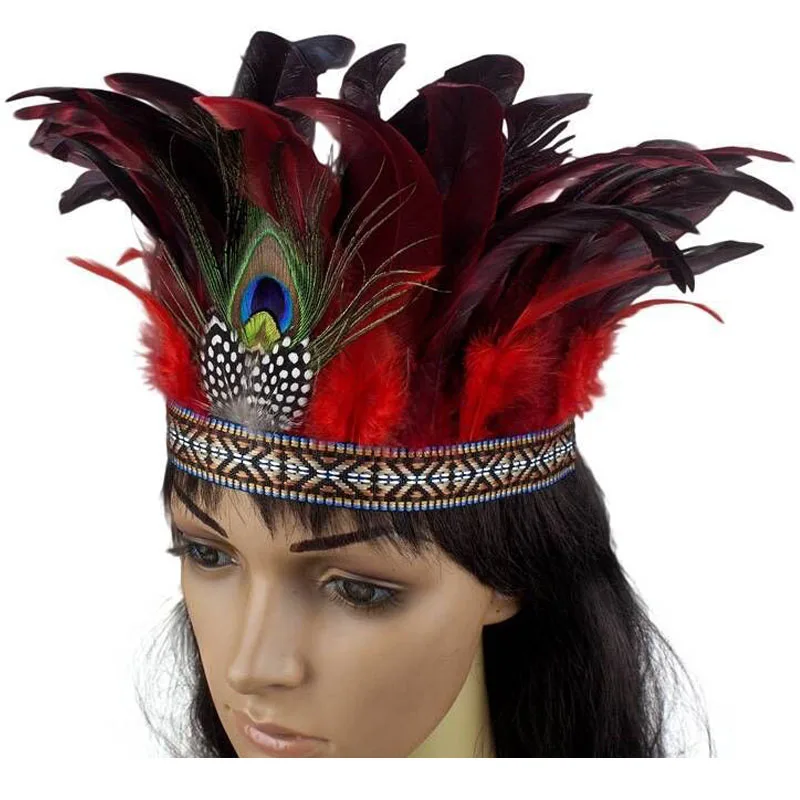 Colorful Carnival feather Original Indian headdress / feather headband / feather hair accessories
Colorful Carnival feather Original Indian headdress / feather headband / feather hair accessories
