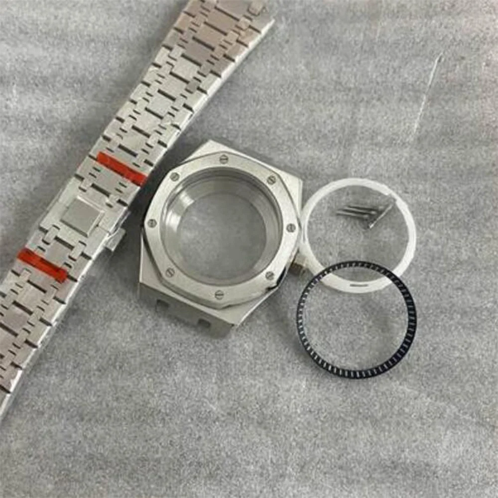 41mm Watch Accessories Case Strap Set Replace FOR NH35/NH36/4R36 Movement Inner Shadow Sapphire Glass Case
41mm Watch Accessories Case Strap Set Replace FOR NH35/NH36/4R36 Movement Inner Shadow Sapphire Glass Case