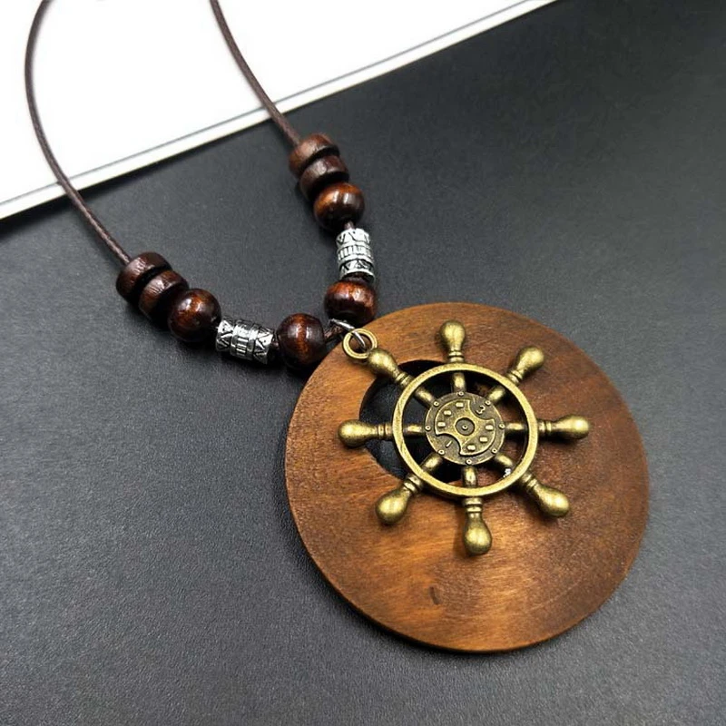 Vintage Ethnic Wooden Beaded Necklace Women Snowflake Owl Leaves Pendant Choker Long Rope Sweater Dress Neck Jewelry Accessory
Vintage Ethnic Wooden Beaded Necklace Women Snowflake Owl Leaves Pendant Choker Long Rope Sweater Dress Neck Jewelry Accessory