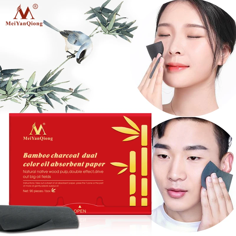 90PCS Face Grease Removal Oil Dark Black Bamboo Paper Charcoal Face Chamomile Acne Removal Beauty Grease Absorbent Sheet
90PCS Face Grease Removal Oil Dark Black Bamboo Paper Charcoal Face Chamomile Acne Removal Beauty Grease Absorbent Sheet