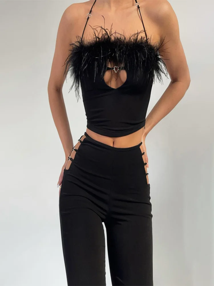 Pofash Wind Women's Two-piece Set 2022 Summer New Plush Splicing Heart-shaped Hollow Out Fashion Sportswear
Pofash Wind Women's Two-piece Set 2022 Summer New Plush Splicing Heart-shaped Hollow Out Fashion Sportswear