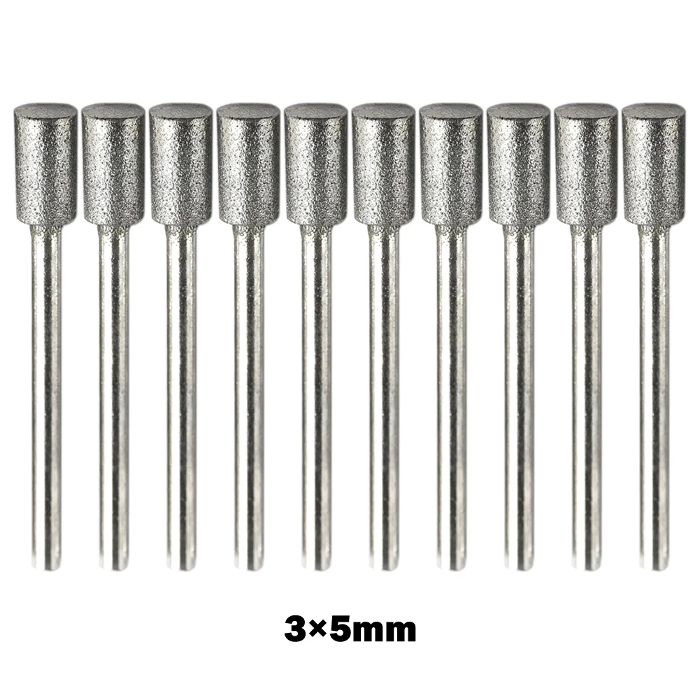 10PCS 60Grit Diamond Grinding 3/4/5/6/8mm Burr Abrasive Bits Polishing Grinding Head Chainsaw Sharpener Carving Grinding Tools
10PCS 60Grit Diamond Grinding 3/4/5/6/8mm Burr Abrasive Bits Polishing Grinding Head Chainsaw Sharpener Carving Grinding Tools