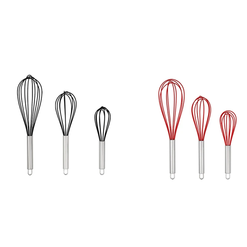3 Pieces Of Silicone Egg Beater Stainless Steel Hand Mixer Household Hand-Held Cream Mixer
3 Pieces Of Silicone Egg Beater Stainless Steel Hand Mixer Household Hand-Held Cream Mixer