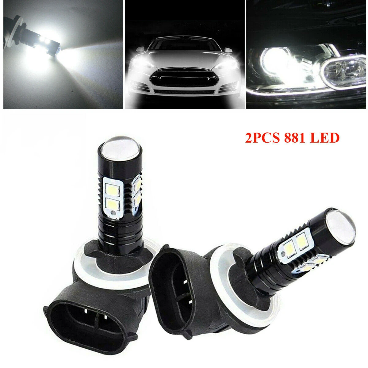 2x H27 LED Fog Lamps Light 881 886 White 6000K 50W High Power Auto Bulbs 1100LM Beam H8 H1 H3 H7 H6 H9 H16 HeadLight 12V
2x H27 LED Fog Lamps Light 881 886 White 6000K 50W High Power Auto Bulbs 1100LM Beam H8 H1 H3 H7 H6 H9 H16 HeadLight 12V