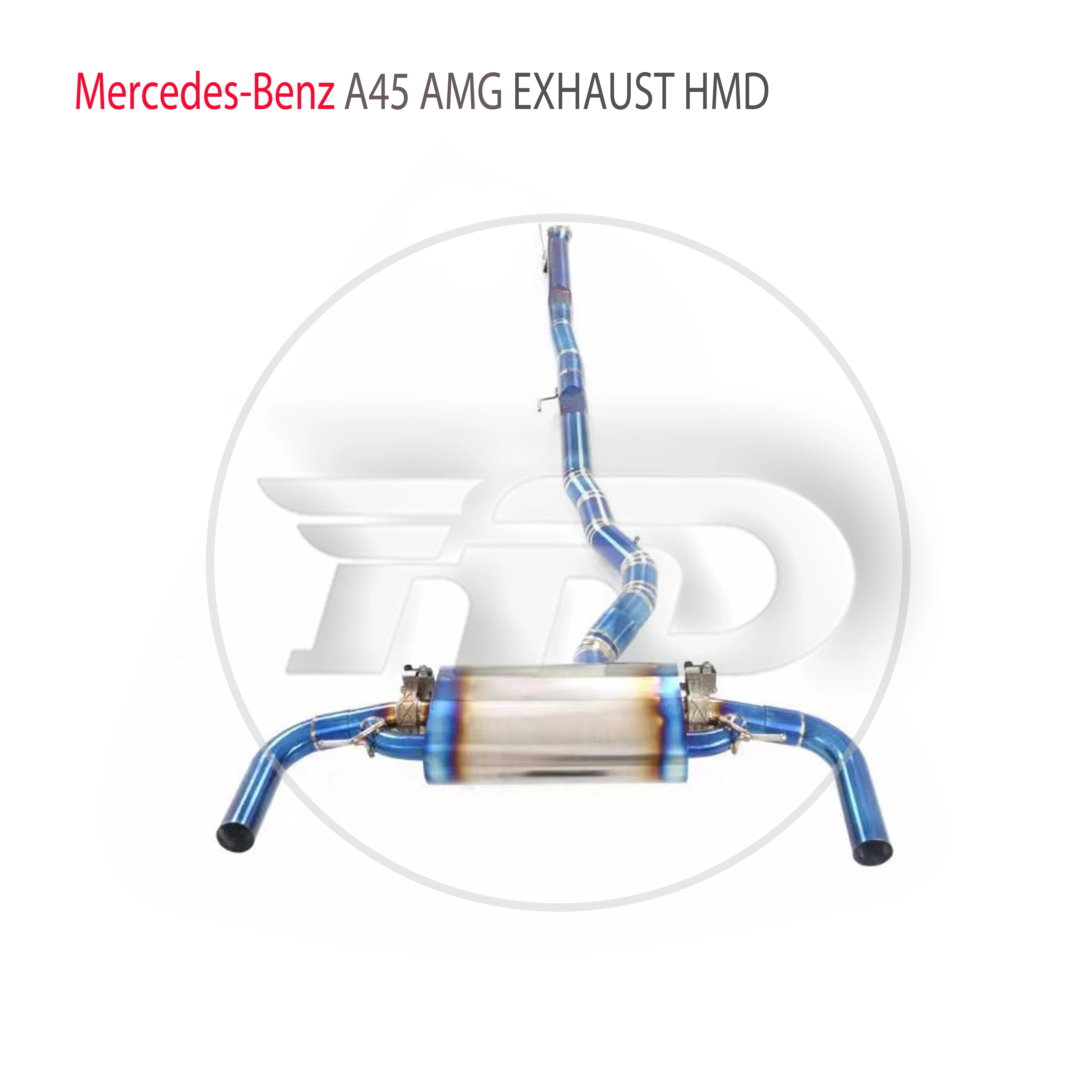 HMD Car Accessories Titanium Alloy Catback Exhaust Pipe For Mercedes Benz A45 AMG Custom Valve Stainless Steel Muffler
HMD Car Accessories Titanium Alloy Catback Exhaust Pipe For Mercedes Benz A45 AMG Custom Valve Stainless Steel Muffler