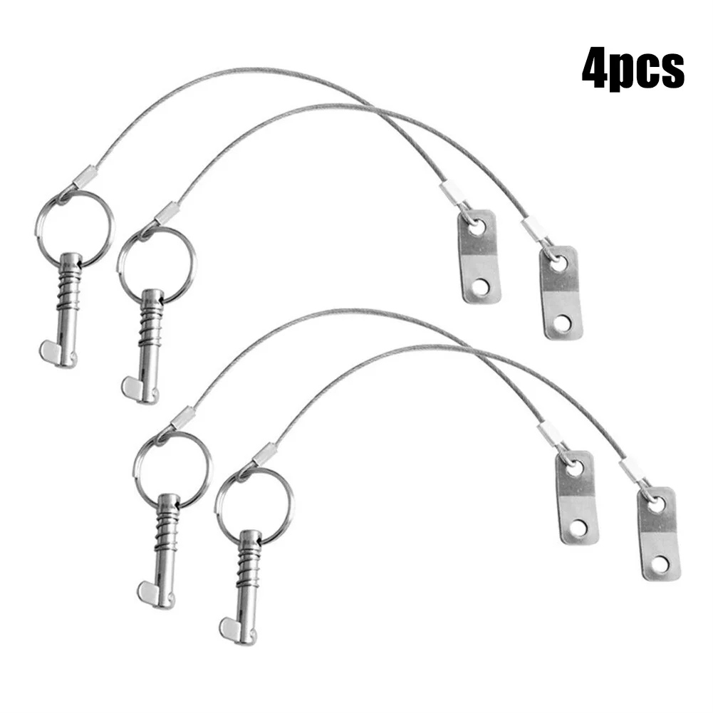 4pcs Stainless Steel Boat Bimini Top Quick Release Pin 1/4inch X 1/2inch With Lanyard Quick Release Pin Marine Boat Part
4pcs Stainless Steel Boat Bimini Top Quick Release Pin 1/4inch X 1/2inch With Lanyard Quick Release Pin Marine Boat Part