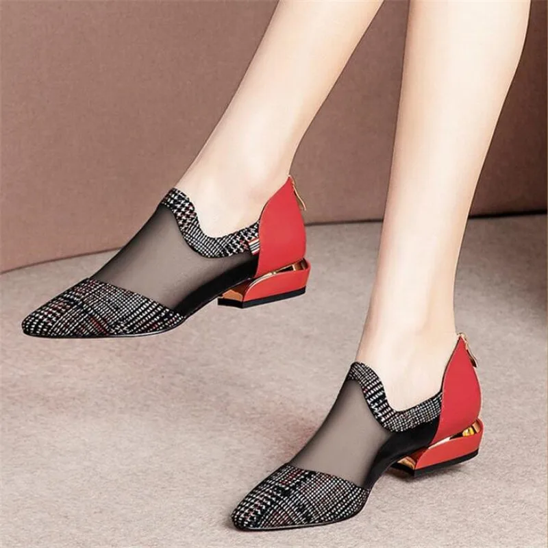 Summer Women High Heel Shoes Mesh Breathable Pumps Zip Pointed Toe Heels Fashion Female Dress Sandals Shoes Footwear Pump Heels
Summer Women High Heel Shoes Mesh Breathable Pumps Zip Pointed Toe Heels Fashion Female Dress Sandals Shoes Footwear Pump Heels