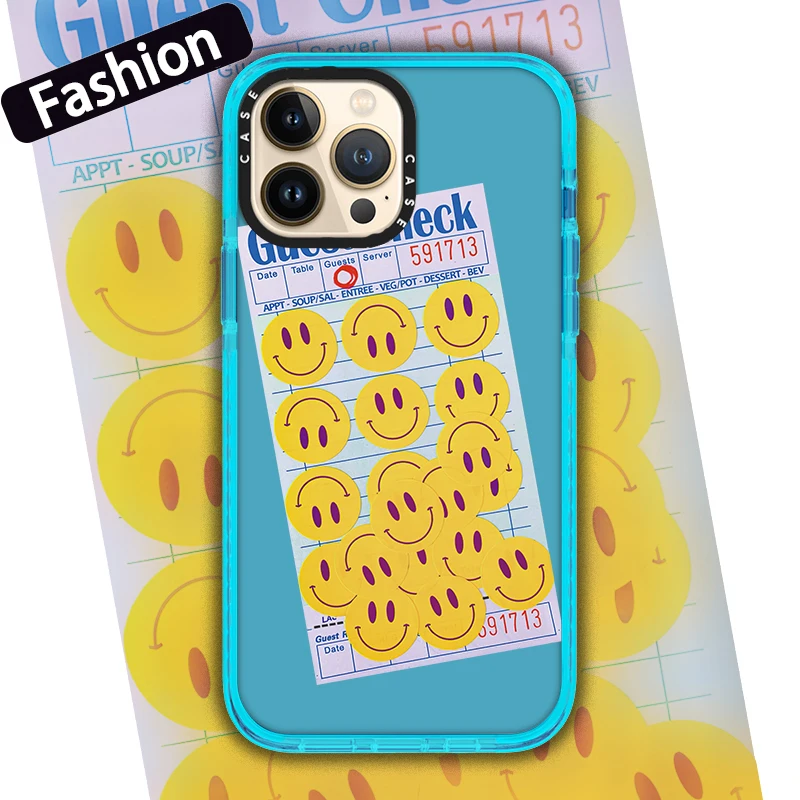 Cute Cartoon Smiley Label Sticker Candy Color Clear Phone Case For iPhone 11 12 13 Pro Xs Max Xr X 7 8 Puls SE Mini Soft Cover
Cute Cartoon Smiley Label Sticker Candy Color Clear Phone Case For iPhone 11 12 13 Pro Xs Max Xr X 7 8 Puls SE Mini Soft Cover