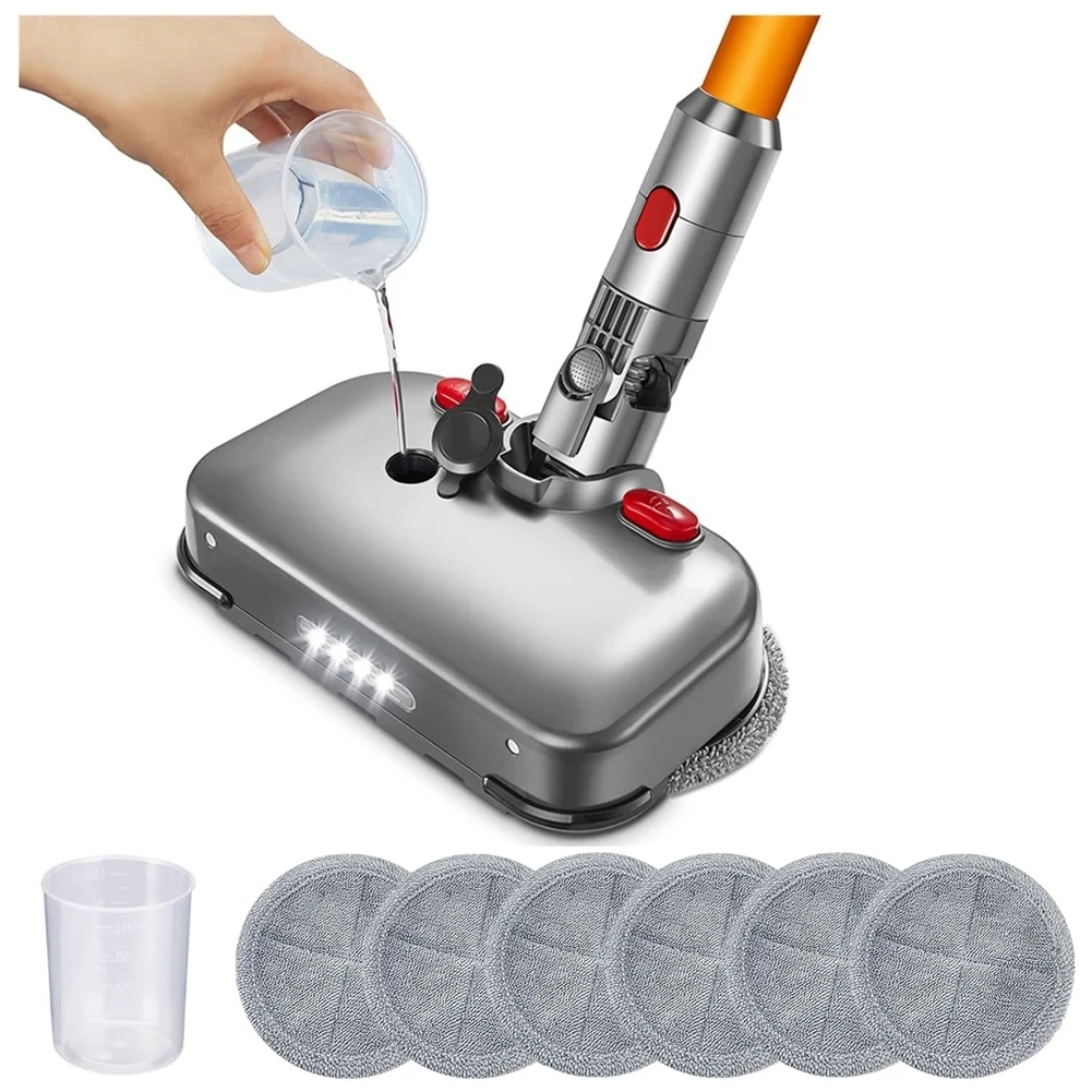 Electric Cleaning Mop Wet Dry Mopping Head for Dyson V7 V8 V10 V11 V15 Vacuum Cleaner Mop Brush Head with LED Light
Electric Cleaning Mop Wet Dry Mopping Head for Dyson V7 V8 V10 V11 V15 Vacuum Cleaner Mop Brush Head with LED Light