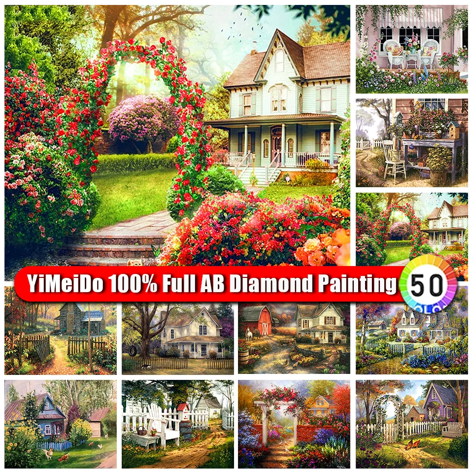 YiMeiDo Flower Arch Full 100% AB Diamond Painting Kit Scenery Diamond Embroidery House Handmade DIY Mosaic Home Decor Gifts
YiMeiDo Flower Arch Full 100% AB Diamond Painting Kit Scenery Diamond Embroidery House Handmade DIY Mosaic Home Decor Gifts