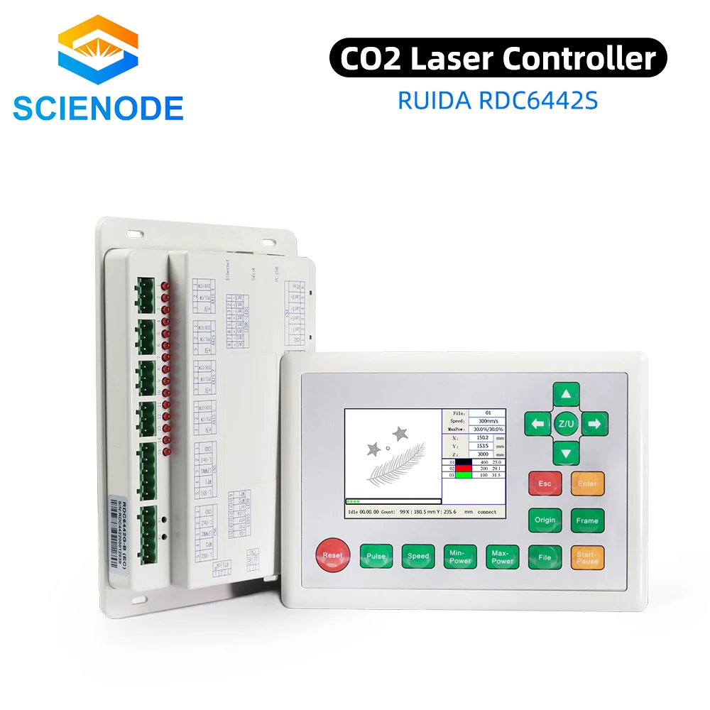 Scienode Ruida 6442S RDC6442S CO2 Laser Controller Upgrade 6442 6442G RDC6442G Systems for CO2 Laser Engraving Cutting Machine
Scienode Ruida 6442S RDC6442S CO2 Laser Controller Upgrade 6442 6442G RDC6442G Systems for CO2 Laser Engraving Cutting Machine