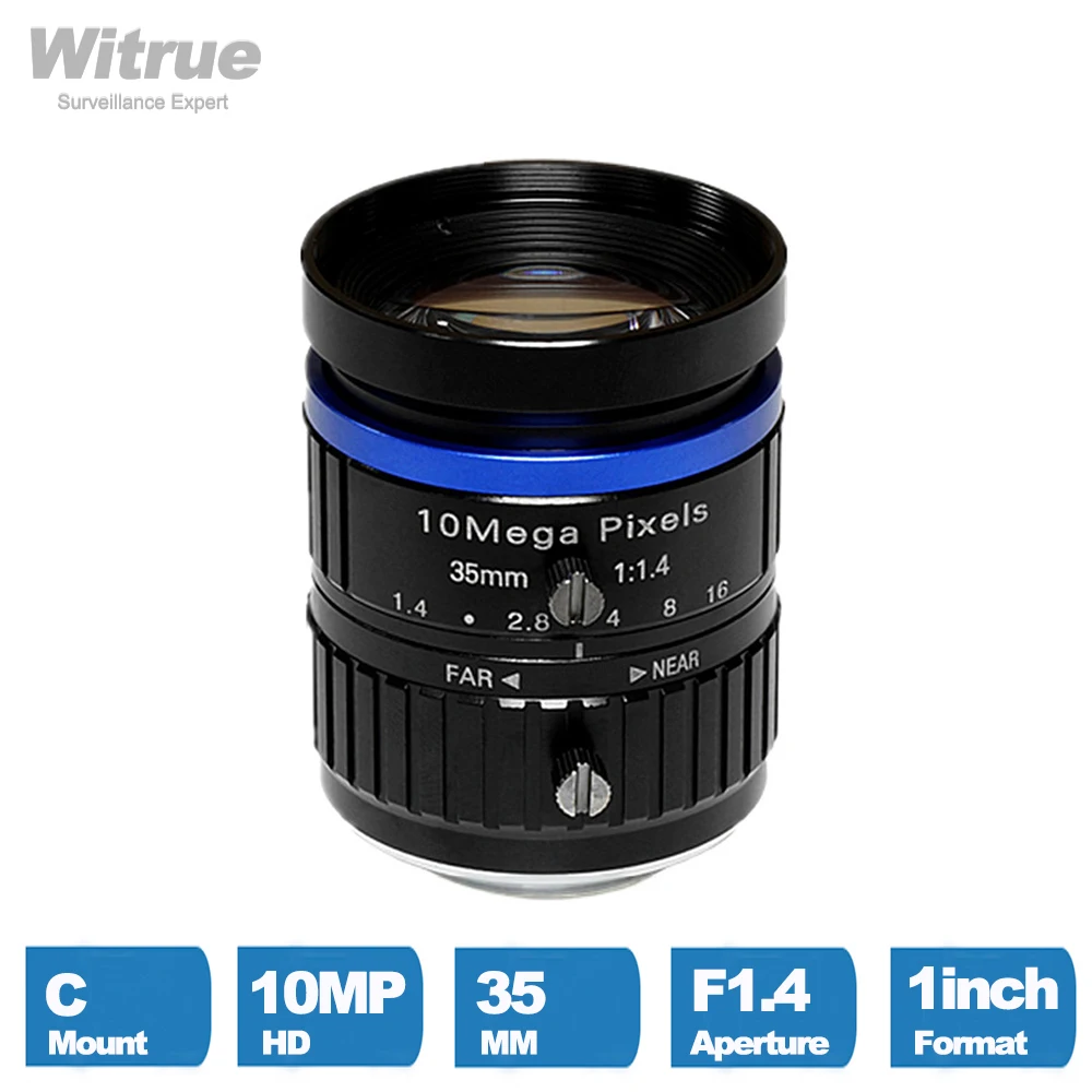 Witrue HD 4K 10 мегапикселей 35 мм объектив видеонаблюдения C Mount F1.4 IR 1 дюйм для камеры безопасности IP камеры видеонаблюдения
Witrue HD 4K 10 мегапикселей 35 мм объектив видеонаблюдения C Mount F1.4 IR 1 дюйм для камеры безопасности IP камеры видеонаблюдения