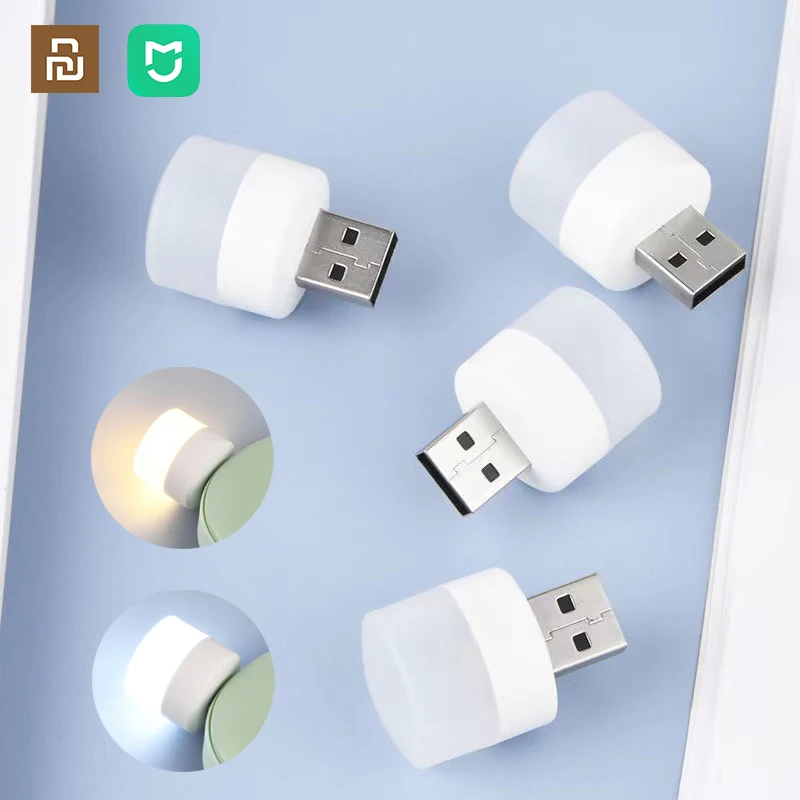 Xiaomi Mijia USB LED Plug Lamp Computer Mobile Power Charging USB Light Eye Protection Reading Night Ligh Small Round Desk Lamps
Xiaomi Mijia USB LED Plug Lamp Computer Mobile Power Charging USB Light Eye Protection Reading Night Ligh Small Round Desk Lamps