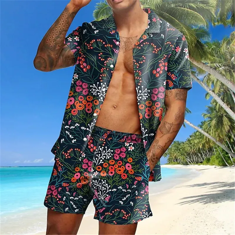 Hawaiian Set Mens Printing Set Short Sleeve Summer Casual Floral Shirt Beach Two Piece Suit 2021 New Fashion Men Sets S-3XL
Hawaiian Set Mens Printing Set Short Sleeve Summer Casual Floral Shirt Beach Two Piece Suit 2021 New Fashion Men Sets S-3XL