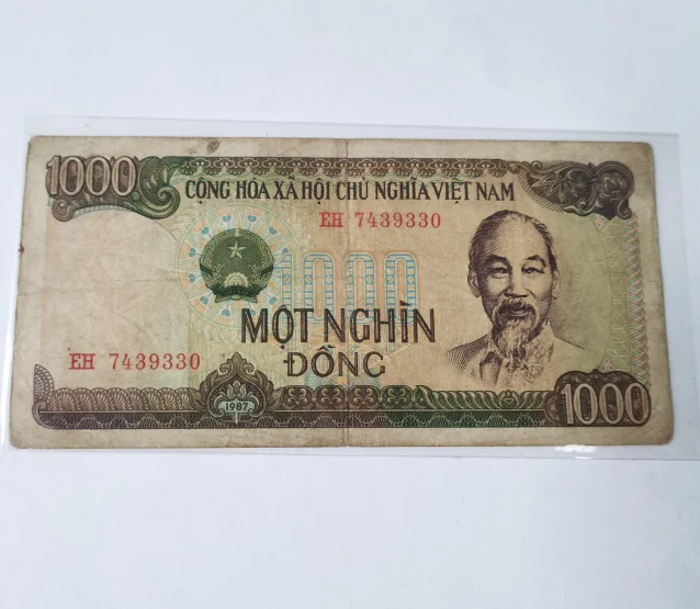1987 Вьетнам 1000 оригинальные заметки dong (коллекционные предметы без использования)