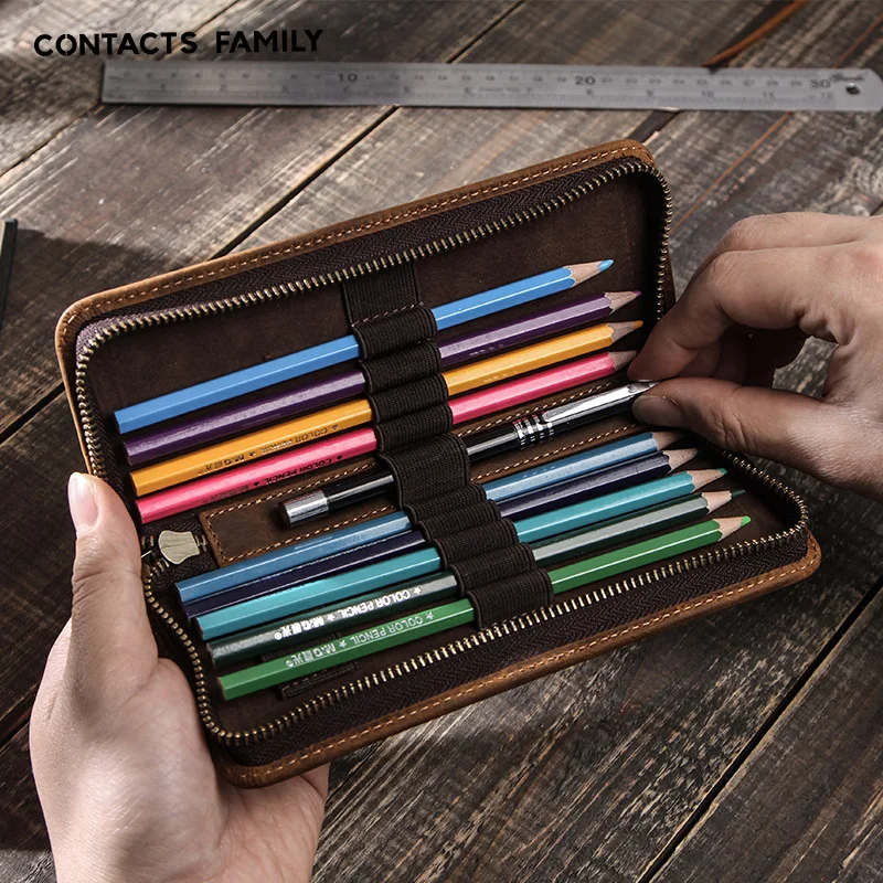 Retro Crazy Horse Leather Pen Bag Square Painting Color Pen Pencil Case Creative Zipper Student Pencil Case Spot Wholesale
Retro Crazy Horse Leather Pen Bag Square Painting Color Pen Pencil Case Creative Zipper Student Pencil Case Spot Wholesale