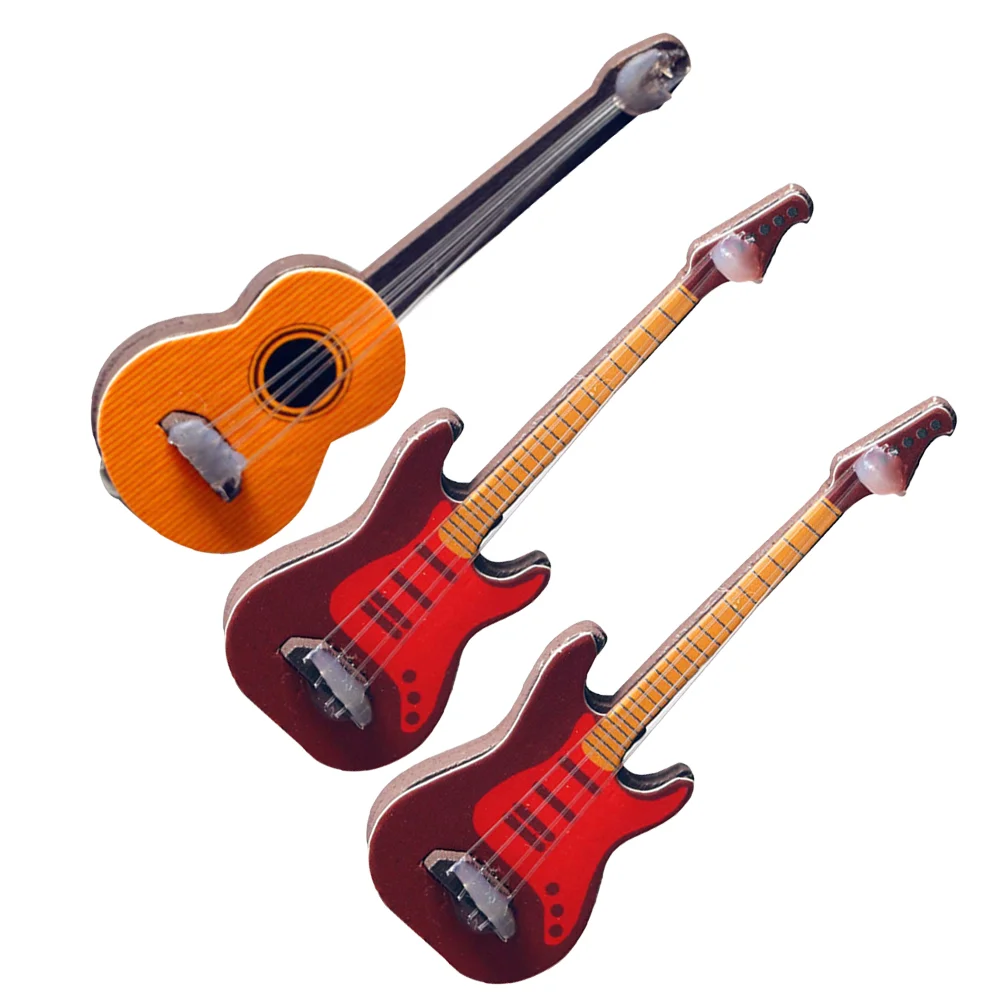 3 PCS Classical Guitar Mini House Toy Pretend Play Wooden Dolls Home Adornment Model Miniatures Decorate
3 PCS Classical Guitar Mini House Toy Pretend Play Wooden Dolls Home Adornment Model Miniatures Decorate
