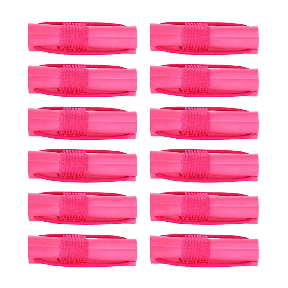 

12 Pcs Hair Styling Tools Curling Iron Self Grip Curlers Adhesive Roll 10X2.5X2.5CM Hairdo Strap Rosy Sponge Miss