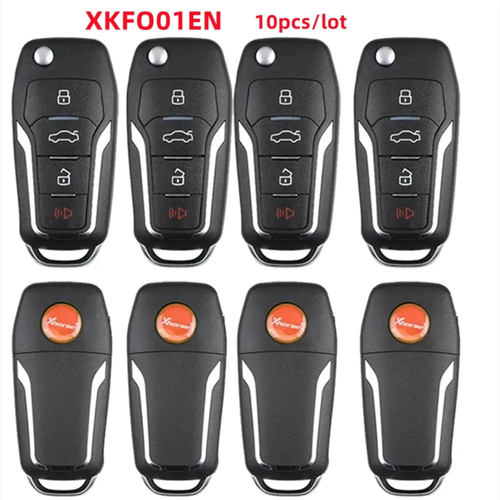 Брелок Xhorse XKFO01EN VVDI VVDI2 Универсальный проводной дистанционный ключ для Ford 4 кнопки