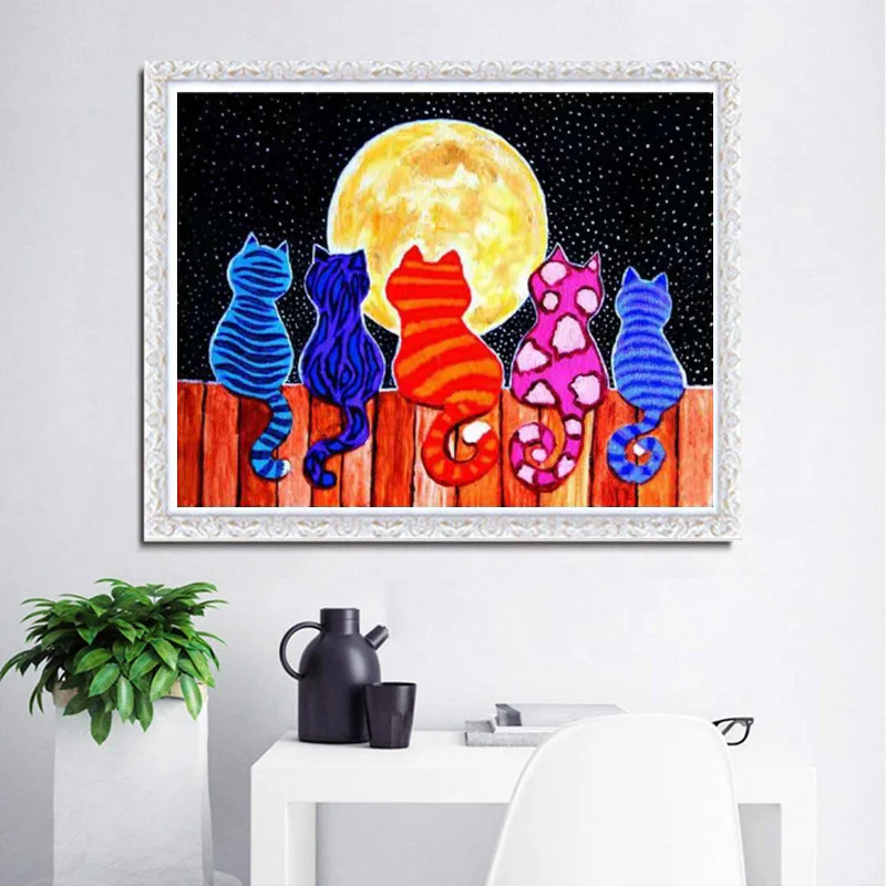 Full Drill 5D DIY Diamond Painting Colorful Cat Picture Of Rhinestone Mosaic Home Decor Art Painting Gift Bedroom Accessories
Full Drill 5D DIY Diamond Painting Colorful Cat Picture Of Rhinestone Mosaic Home Decor Art Painting Gift Bedroom Accessories