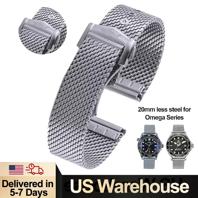 Heimdallr Mesh Watch Strap for NTTD Steel For Omegawatch Titanium Sea Ghost 20mm Stainless Steel Watch mens Bracelet Series Band 
Heimdallr Mesh Watch Strap for NTTD Steel For Omegawatch Titanium Sea Ghost 20mm Stainless Steel Watch mens Bracelet Series Band