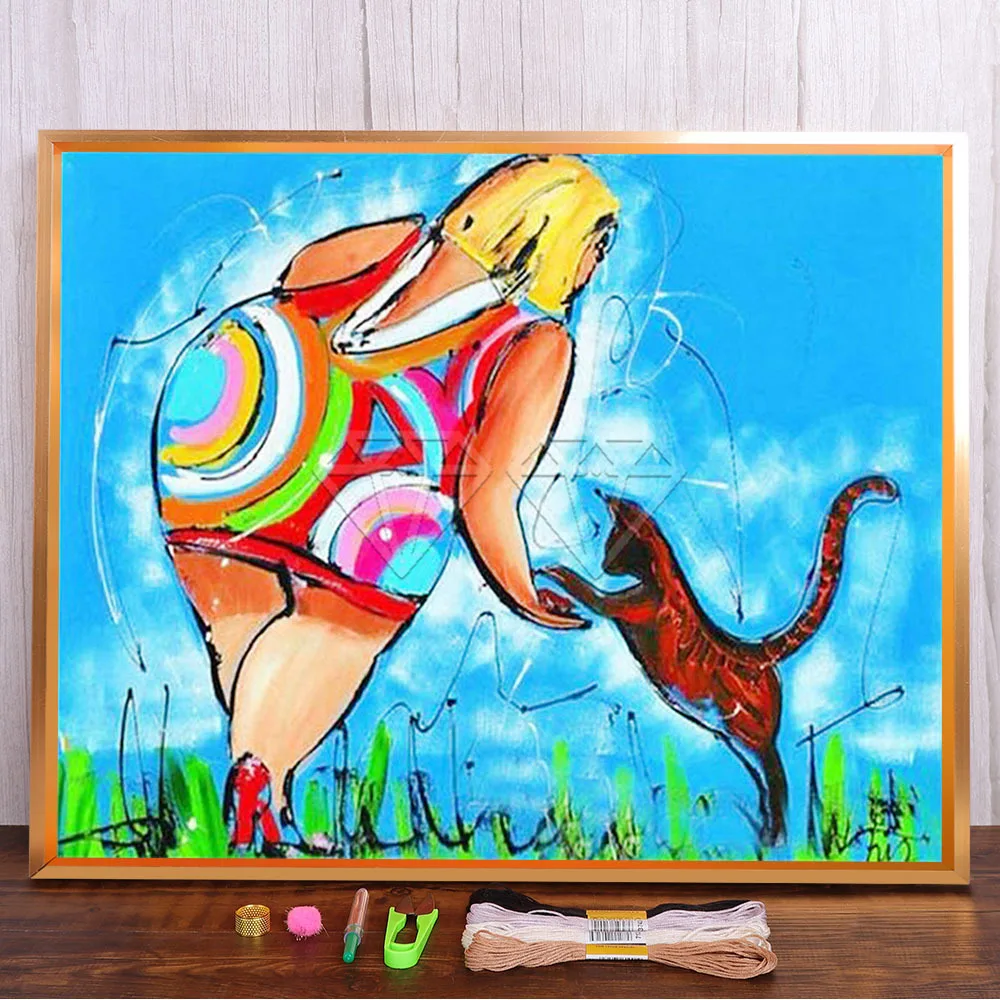 Cartoon Sexy Fat Girl Ladies Printed Canvas 11CT Cross Stitch DIY Embroidery Kit DMC Threads Handicraft Hobby Jewelry 
Cartoon Sexy Fat Girl Ladies Printed Canvas 11CT Cross Stitch DIY Embroidery Kit DMC Threads Handicraft Hobby Jewelry