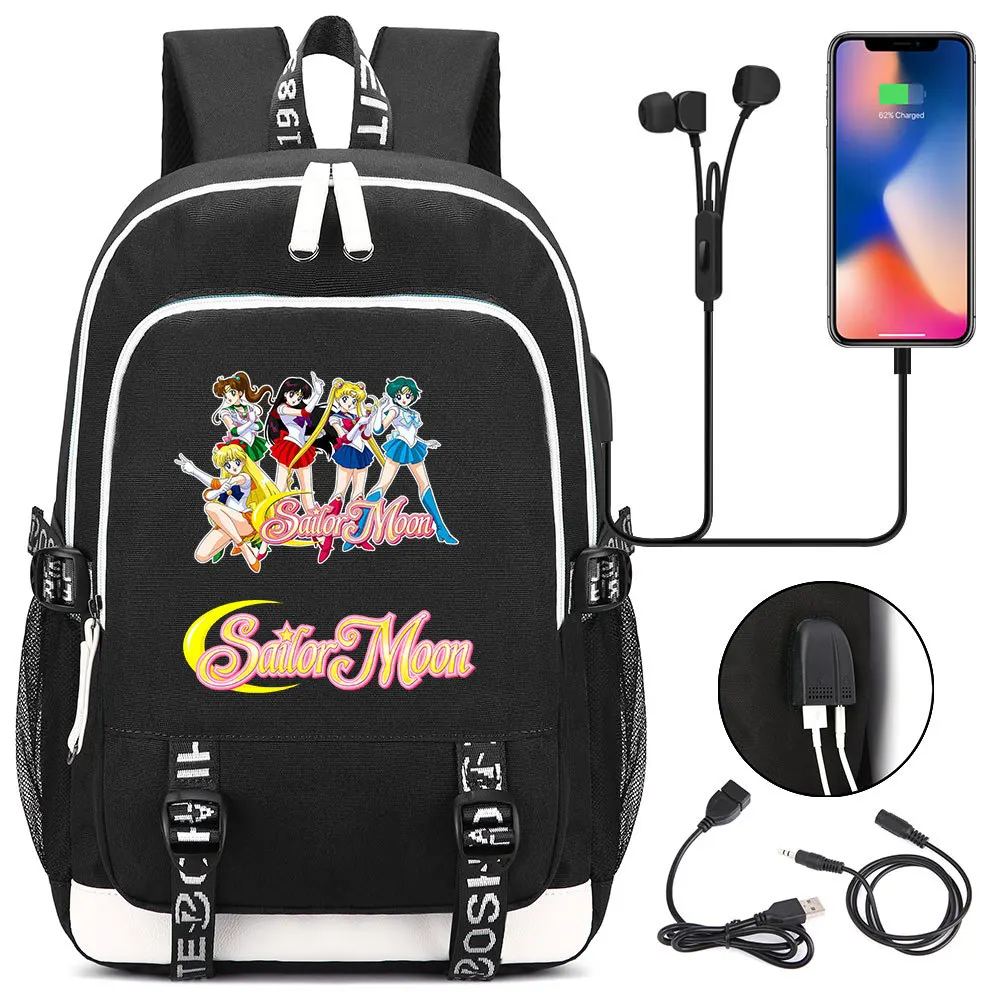 Anime Canvas Backpack USB Charging Knapsack Teenager Printing Packsack Travel Laptop Bag Unisex Student Zipper Cartoon Schoolbag
Anime Canvas Backpack USB Charging Knapsack Teenager Printing Packsack Travel Laptop Bag Unisex Student Zipper Cartoon Schoolbag