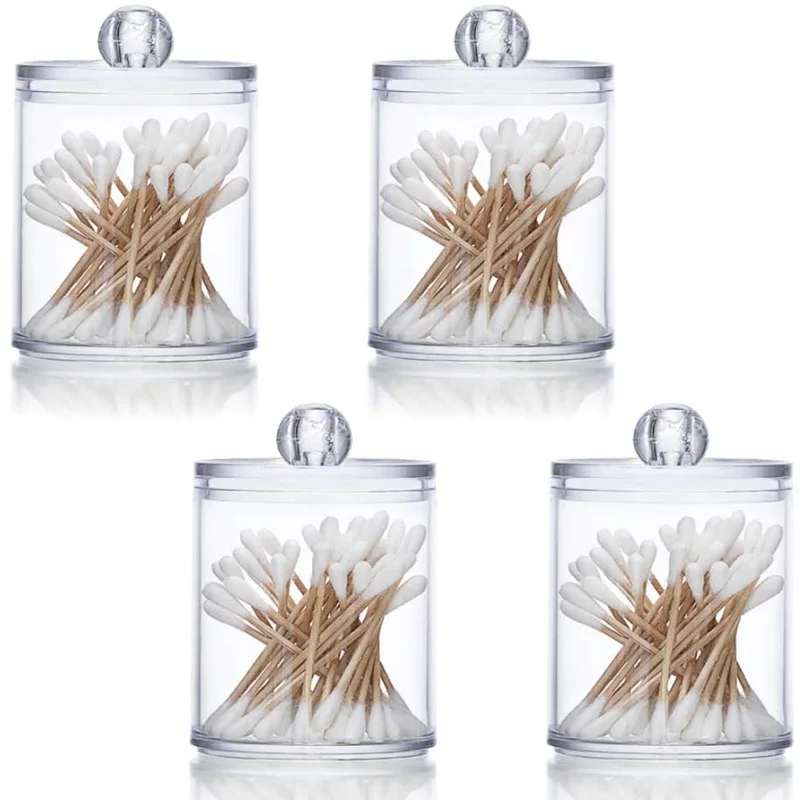 2pcs Cosmetics Storage Box Makeup Organizer Bathroom Jar Cotton Swab Cotton Pad Jewelry Round Plastic Box Storage Container
2pcs Cosmetics Storage Box Makeup Organizer Bathroom Jar Cotton Swab Cotton Pad Jewelry Round Plastic Box Storage Container