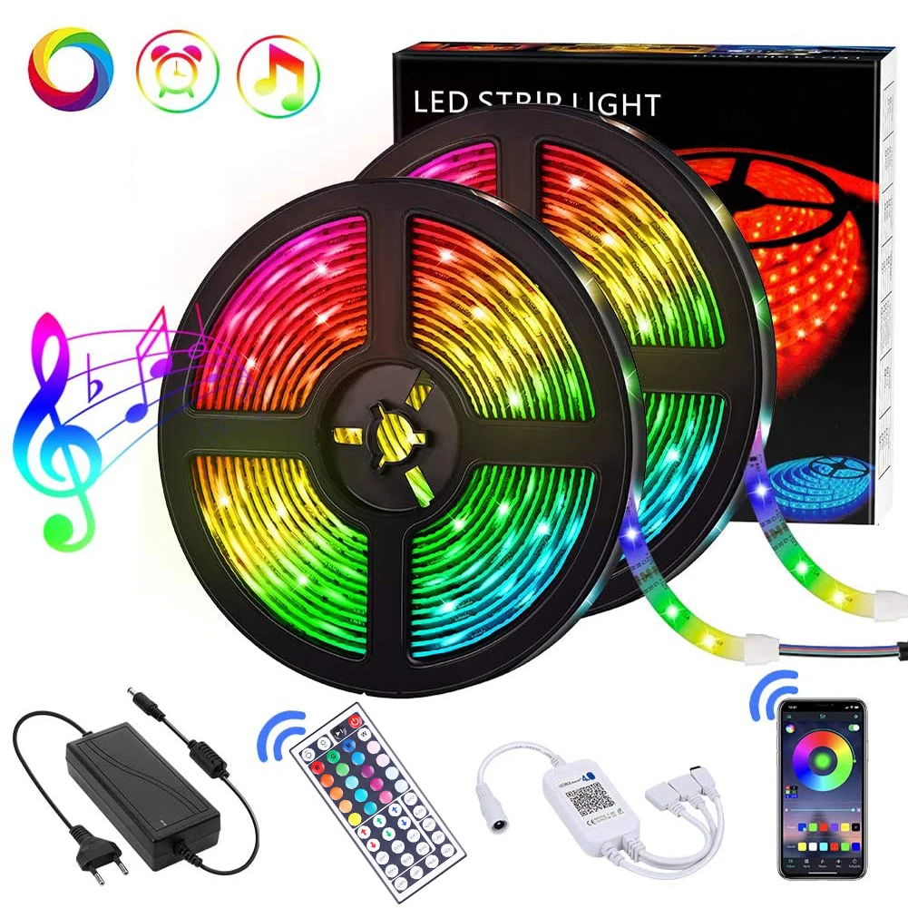 US EU Decor Strip Light Waterproof LED Ribbon Diode Tape with App Remote Control Cafe Restaurant Exquisite Ornaments
US EU Decor Strip Light Waterproof LED Ribbon Diode Tape with App Remote Control Cafe Restaurant Exquisite Ornaments