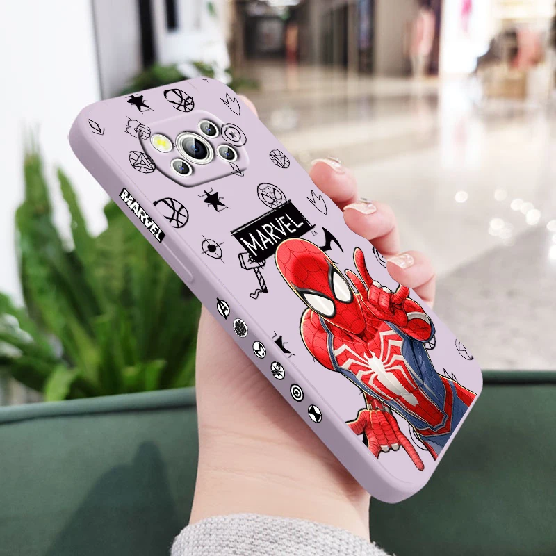 Marvel Hero Cartoon Spiderman For POCO C55 X5 X4 M5S F4 M4 X3 F3 M3 C3 F2 Pro GT NFC 4G 5G Pro Liquid Left Rope Phone Case
Marvel Hero Cartoon Spiderman For POCO C55 X5 X4 M5S F4 M4 X3 F3 M3 C3 F2 Pro GT NFC 4G 5G Pro Liquid Left Rope Phone Case