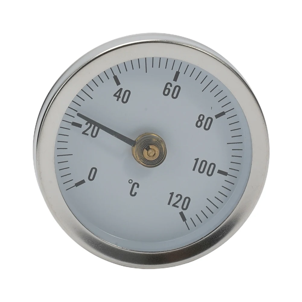 Durable Pipe Thermometers Bimetal 0-120℃ 63mm Analog Clamp-on Heating Pipe Industrial Pipeline Measuring Spring Stainless Steel
Durable Pipe Thermometers Bimetal 0-120℃ 63mm Analog Clamp-on Heating Pipe Industrial Pipeline Measuring Spring Stainless Steel