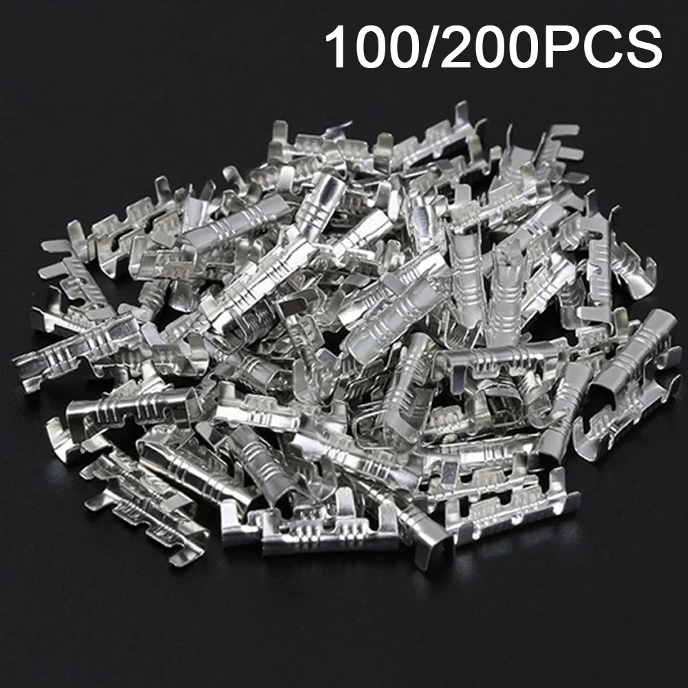 100/200PCS Wire Connector 0.5-1.5mm² Silver U shaped Electrical Copper Buckle Bare Connectors Terminal
100/200PCS Wire Connector 0.5-1.5mm² Silver U shaped Electrical Copper Buckle Bare Connectors Terminal