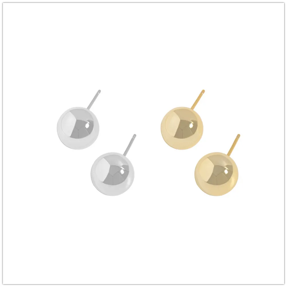 Women's 925 Sterling Silver White Gold Ball Ball Stud Earrings Classic Simple Fashion Jewelry Love Gifts for Couples
Women's 925 Sterling Silver White Gold Ball Ball Stud Earrings Classic Simple Fashion Jewelry Love Gifts for Couples
