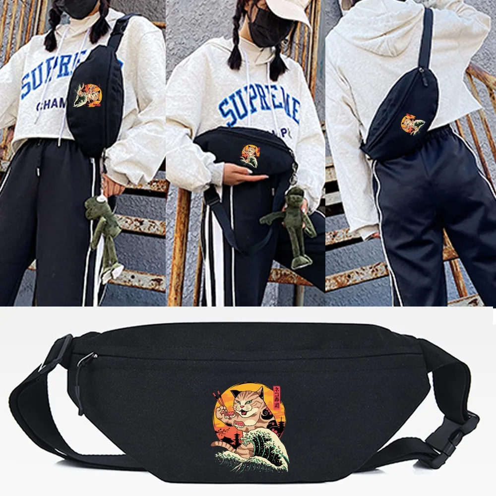 Fanny Pack Men and Women Waist Bag Sushi Cat Printing Belt Pouch Waist Pack Female Banana Bag for Fashion Travel Casual Shoulder
Fanny Pack Men and Women Waist Bag Sushi Cat Printing Belt Pouch Waist Pack Female Banana Bag for Fashion Travel Casual Shoulder
