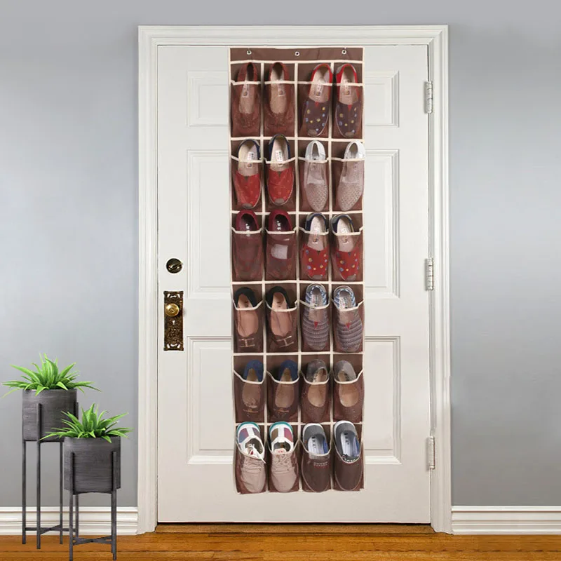24 Mesh Pockets Over The Door Shoe Organizer Wall Hanging Organizer for Cabinet Closet Sundries Shoe Storage Bag
24 Mesh Pockets Over The Door Shoe Organizer Wall Hanging Organizer for Cabinet Closet Sundries Shoe Storage Bag