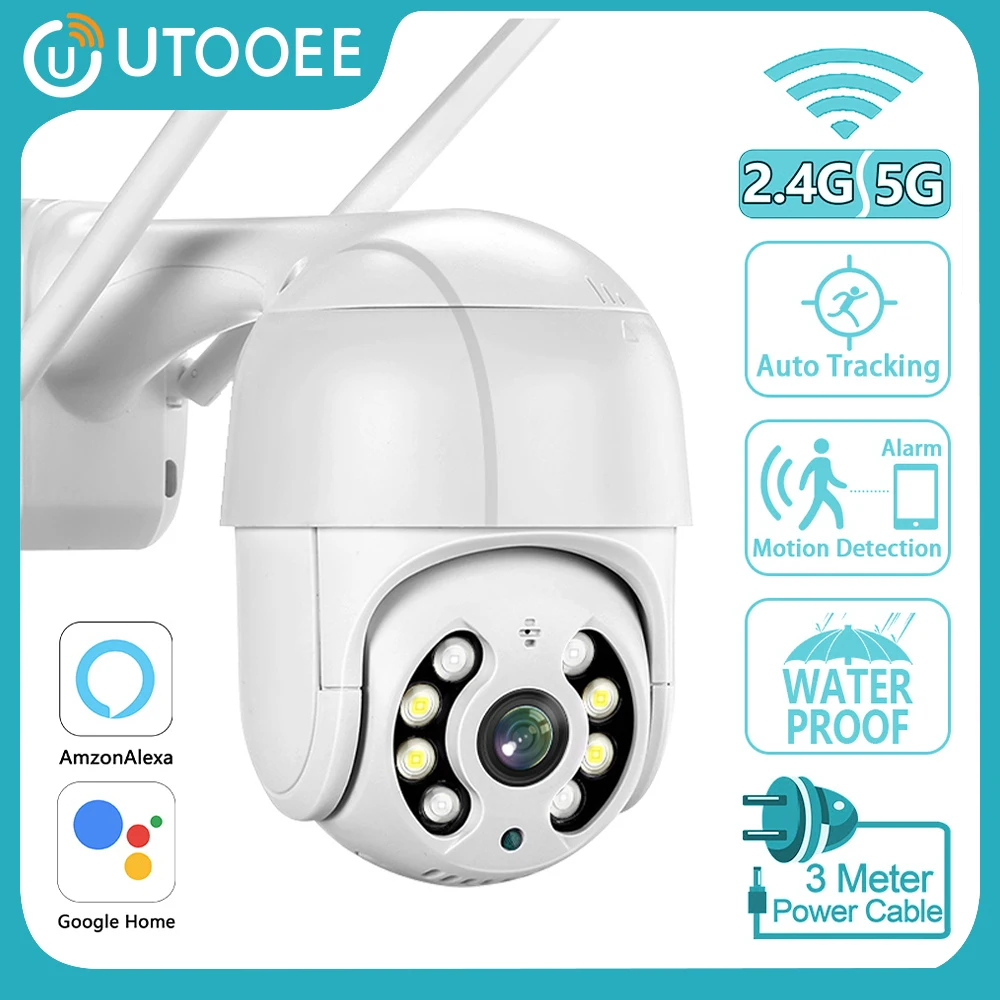 UTOOEE 5MP 5G WIFI Outdoor Camera Auto Tracking 20M Color Night Vision Security Surveillance PTZ Camera Motion Detection PROY
UTOOEE 5MP 5G WIFI Outdoor Camera Auto Tracking 20M Color Night Vision Security Surveillance PTZ Camera Motion Detection PROY