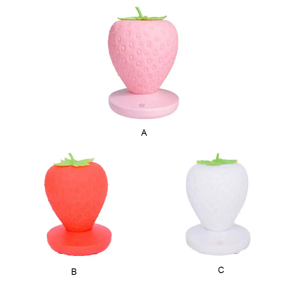 LED Strawberry Night Light Adorable Touch Control Replacement Rechargeable USB Interface Bedside Lamp Lighting Tool Pink
LED Strawberry Night Light Adorable Touch Control Replacement Rechargeable USB Interface Bedside Lamp Lighting Tool Pink