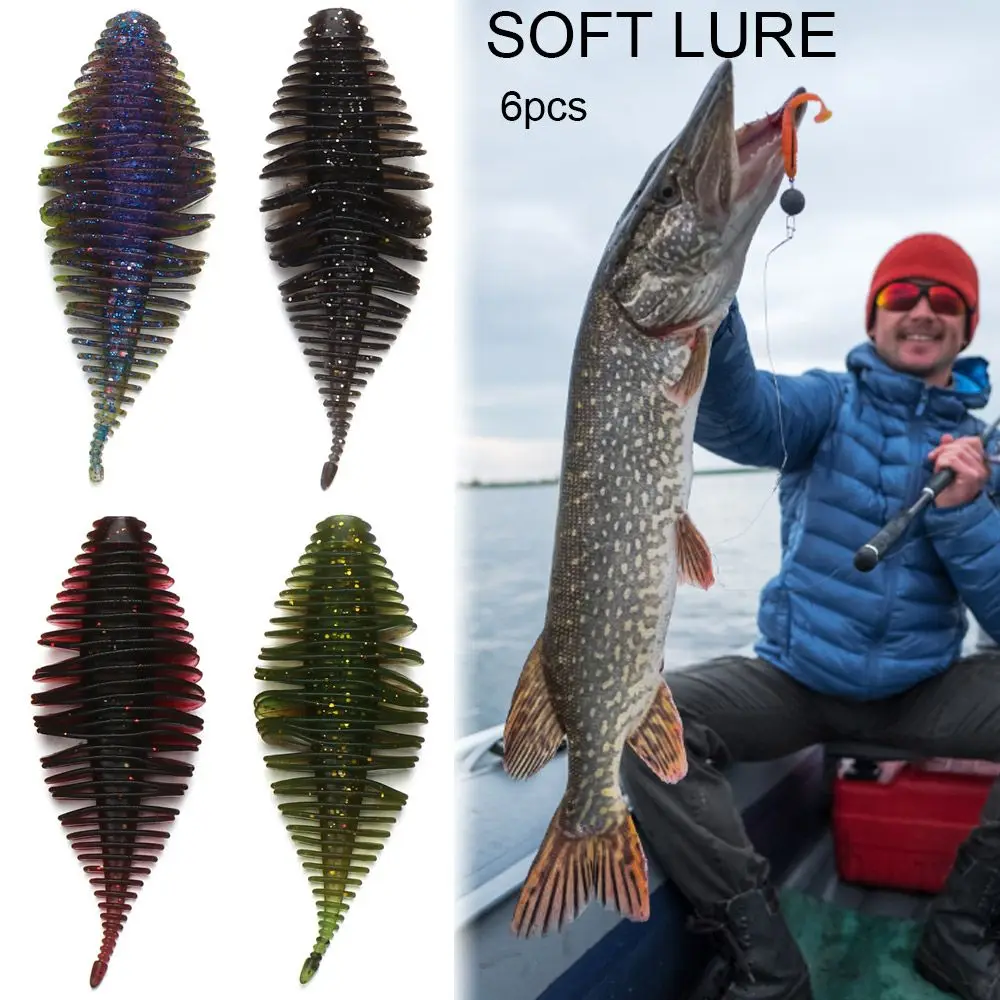 6pcs Black Fish 74mm 53g Rubber Worm Silicone Baits Soft Lure Swimbait Fishing Lure
6pcs Black Fish 74mm 53g Rubber Worm Silicone Baits Soft Lure Swimbait Fishing Lure